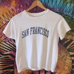 Brandy Melville “San Francisco” Cropped Tee